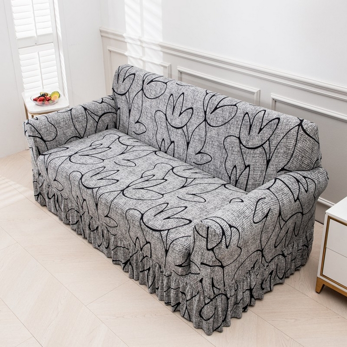 91家纺网 家纺一手货源 找家纺 兴妮雅家纺 2025新款冯赛英花边沙发套 繁华