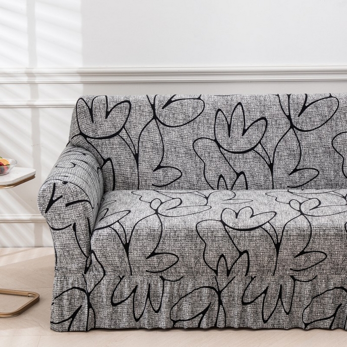 91家纺网 家纺一手货源 找家纺 兴妮雅家纺 2025新款冯赛英花边沙发套 繁华