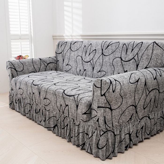 91家纺网 家纺一手货源 找家纺 兴妮雅家纺 2025新款冯赛英花边沙发套 繁华