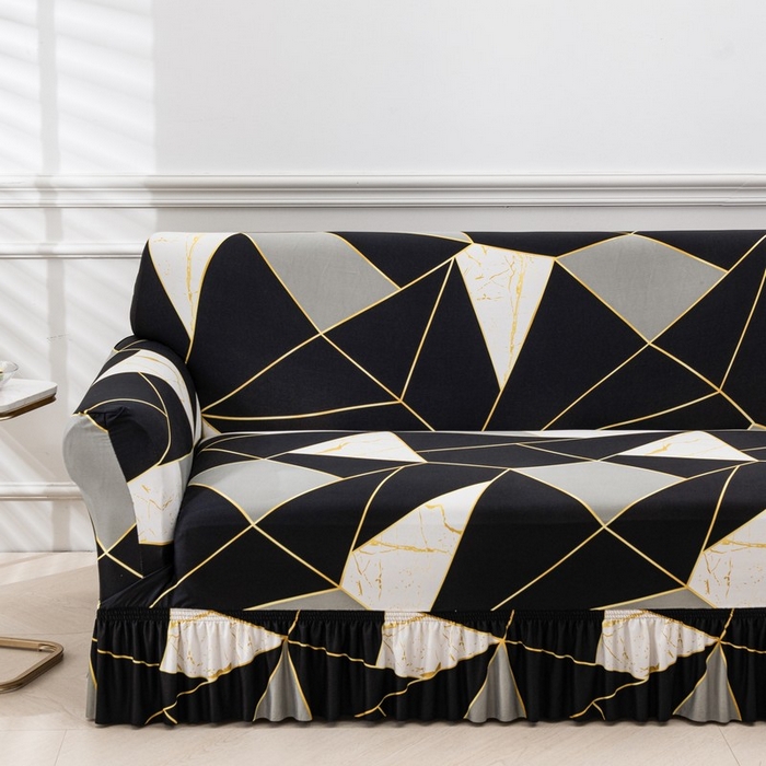 91家纺网 家纺一手货源 找家纺 兴妮雅家纺 2025新款冯赛英花边沙发套 简欧