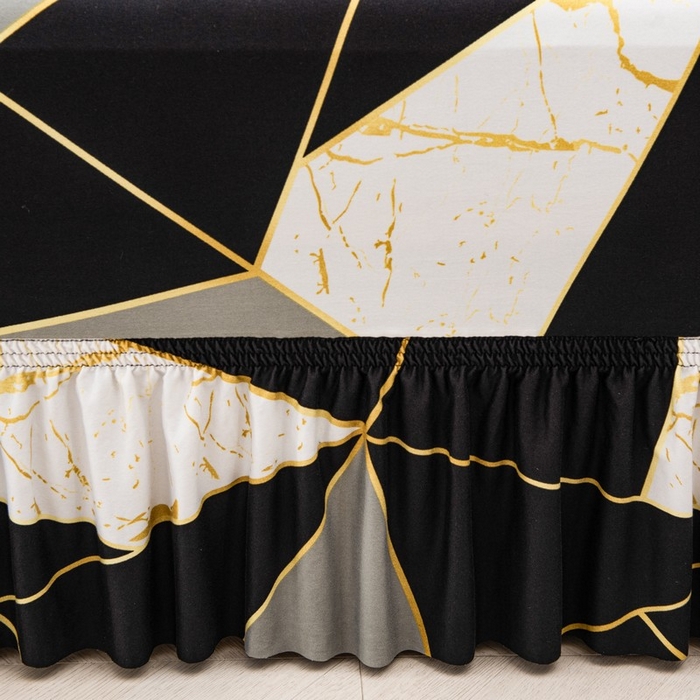 91家纺网 家纺一手货源 找家纺 兴妮雅家纺 2025新款冯赛英花边沙发套 简欧