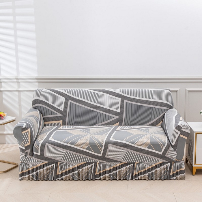 兴妮雅家纺 2025新款冯赛英花边沙发套 简约优品