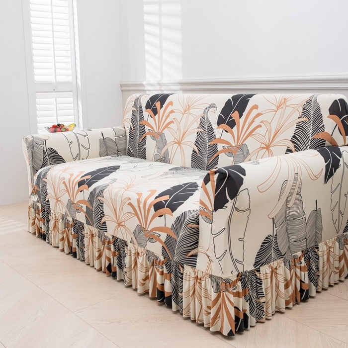 91家纺网 家纺一手货源 找家纺 兴妮雅家纺 2025新款冯赛英花边沙发套 烂漫花语