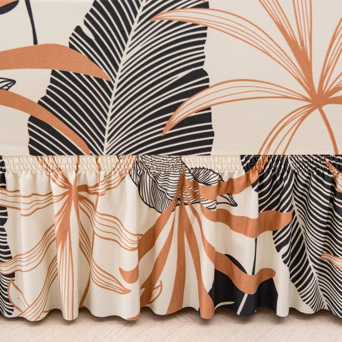 91家纺网 家纺一手货源 找家纺 兴妮雅家纺 2025新款冯赛英花边沙发套 烂漫花语