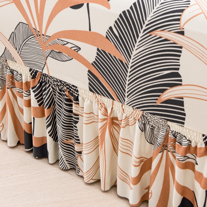 91家纺网 家纺一手货源 找家纺 兴妮雅家纺 2025新款冯赛英花边沙发套 烂漫花语