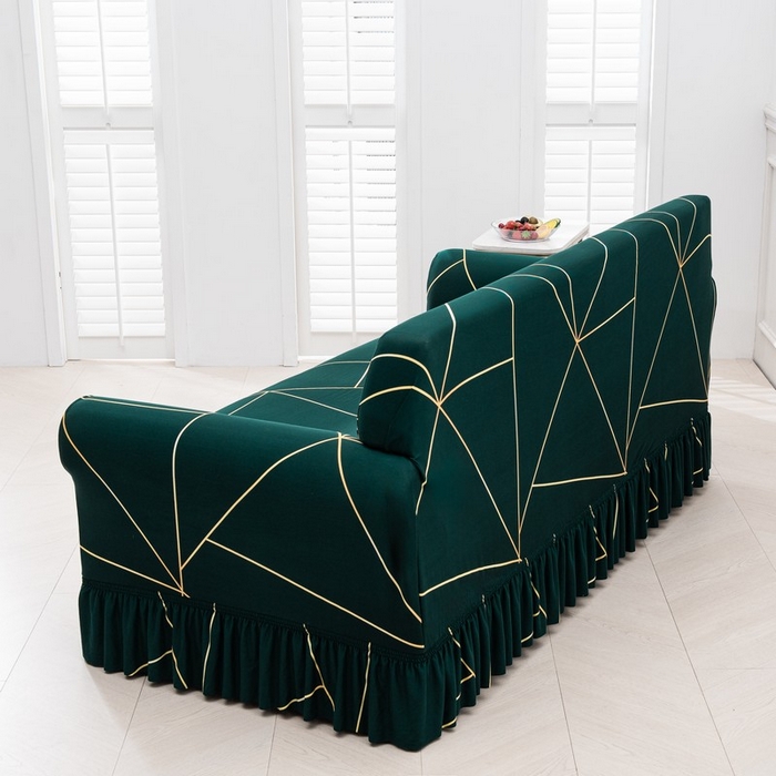 91家纺网 家纺一手货源 找家纺 兴妮雅家纺 2025新款冯赛英花边沙发套 流光溢彩