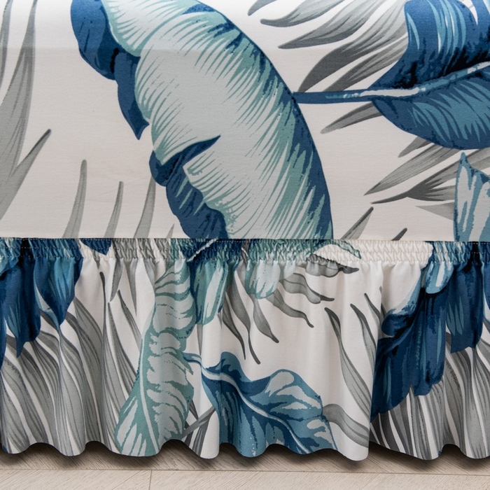 91家纺网 家纺一手货源 找家纺 兴妮雅家纺 2025新款冯赛英花边沙发套 绿野仙踪