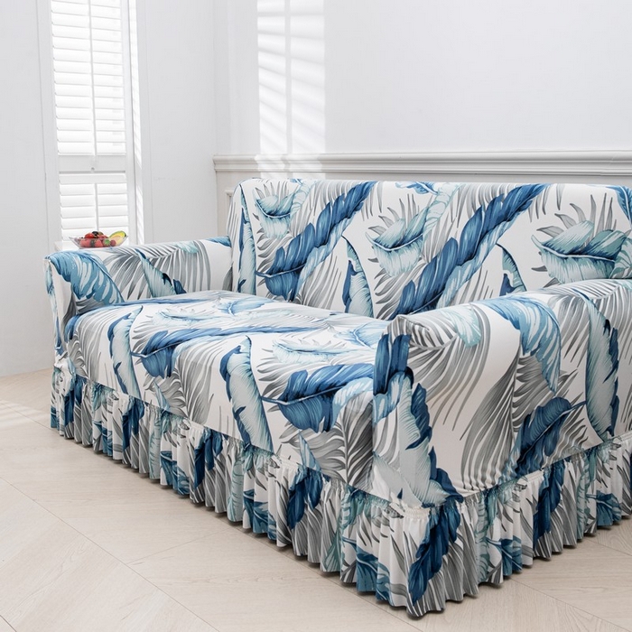 91家纺网 家纺一手货源 找家纺 兴妮雅家纺 2025新款冯赛英花边沙发套 绿野仙踪