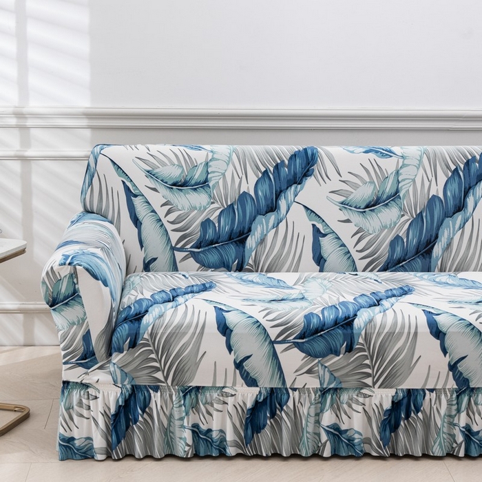 91家纺网 家纺一手货源 找家纺 兴妮雅家纺 2025新款冯赛英花边沙发套 绿野仙踪