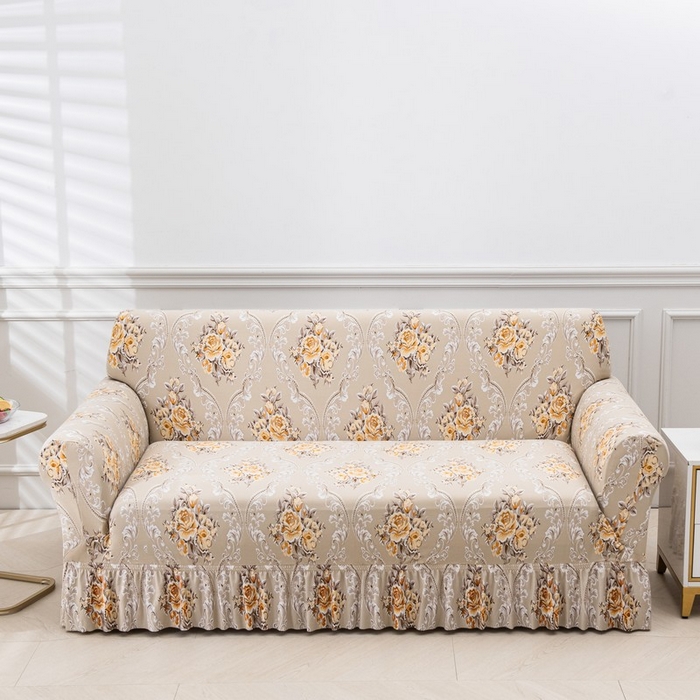 兴妮雅家纺 2025新款冯赛英花边沙发套 宛如初见