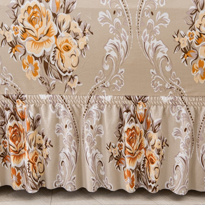 91家纺网 家纺一手货源 找家纺 兴妮雅家纺 2025新款冯赛英花边沙发套 宛如初见