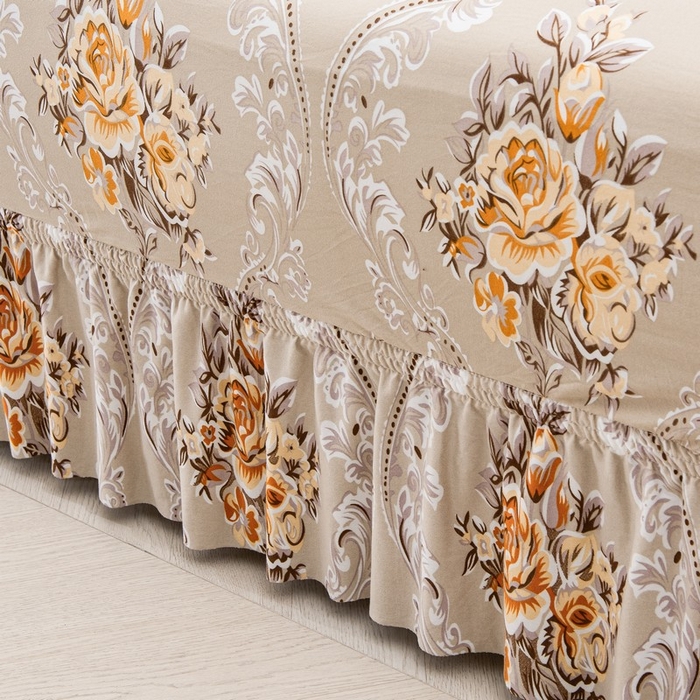 91家纺网 家纺一手货源 找家纺 兴妮雅家纺 2025新款冯赛英花边沙发套 宛如初见