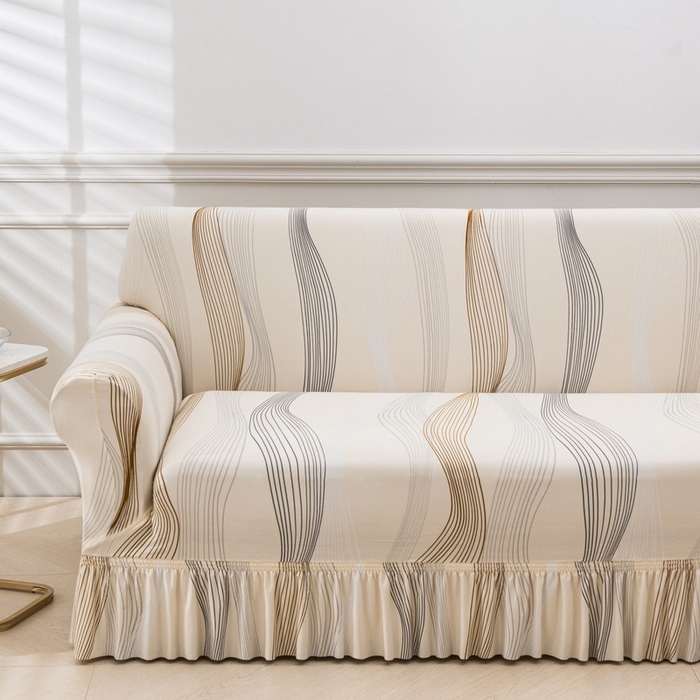 91家纺网 家纺一手货源 找家纺 兴妮雅家纺 2025新款冯赛英花边沙发套 幸运旋律