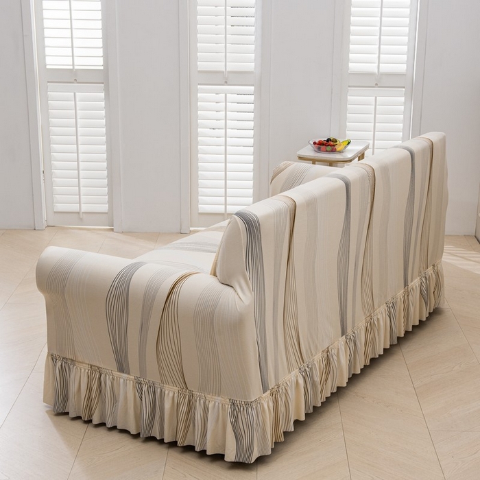 91家纺网 家纺一手货源 找家纺 兴妮雅家纺 2025新款冯赛英花边沙发套 幸运旋律