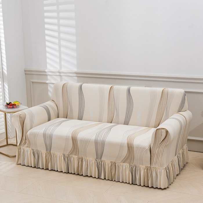 91家纺网 家纺一手货源 找家纺 兴妮雅家纺 2025新款冯赛英花边沙发套 幸运旋律