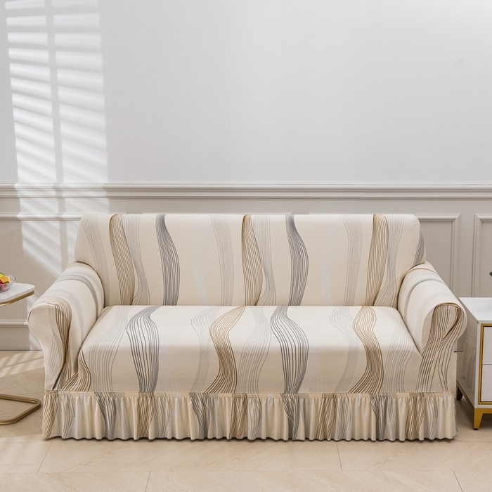 兴妮雅家纺 2025新款冯赛英花边沙发套 幸运旋律