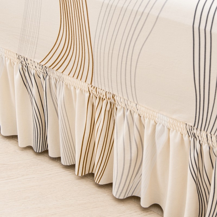 91家纺网 家纺一手货源 找家纺 兴妮雅家纺 2025新款冯赛英花边沙发套 幸运旋律