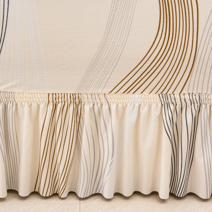 91家纺网 家纺一手货源 找家纺 兴妮雅家纺 2025新款冯赛英花边沙发套 幸运旋律