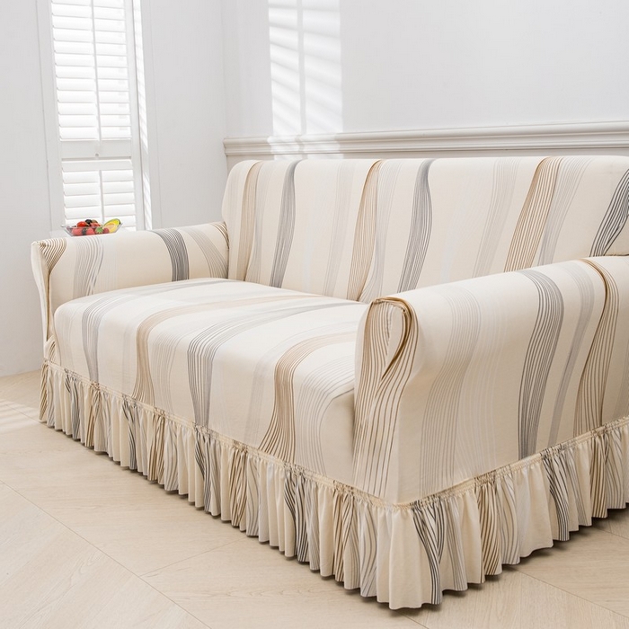 91家纺网 家纺一手货源 找家纺 兴妮雅家纺 2025新款冯赛英花边沙发套 幸运旋律