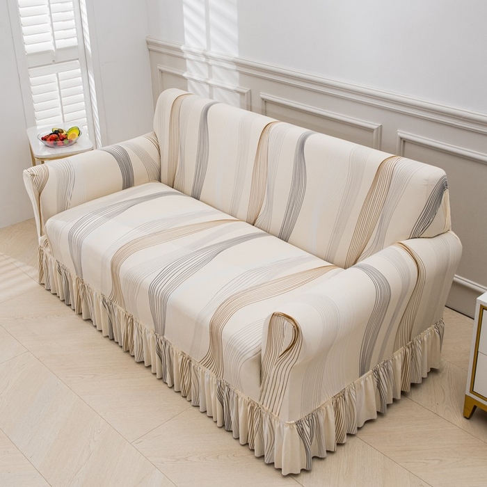 91家纺网 家纺一手货源 找家纺 兴妮雅家纺 2025新款冯赛英花边沙发套 幸运旋律