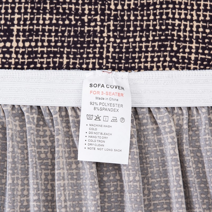 91家纺网 家纺一手货源 找家纺 兴妮雅家纺 2025新款冯赛英花边沙发套 亚麻咖