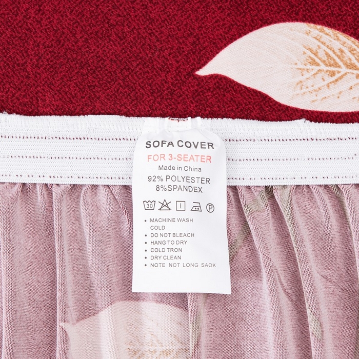 91家纺网 家纺一手货源 找家纺 兴妮雅家纺 2025新款冯赛英花边沙发套 一枝独秀（红） 