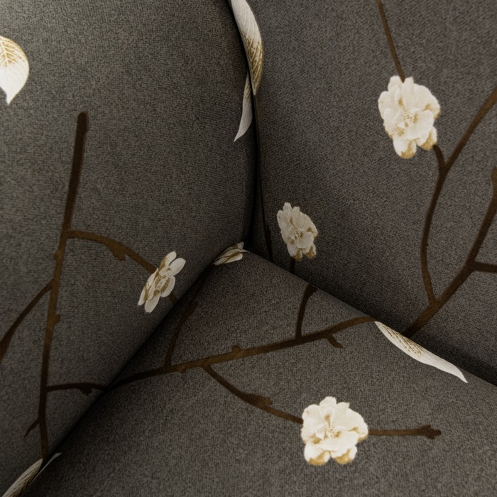 91家纺网 家纺一手货源 找家纺 兴妮雅家纺 2025新款冯赛英花边沙发套 一枝独秀（咖）