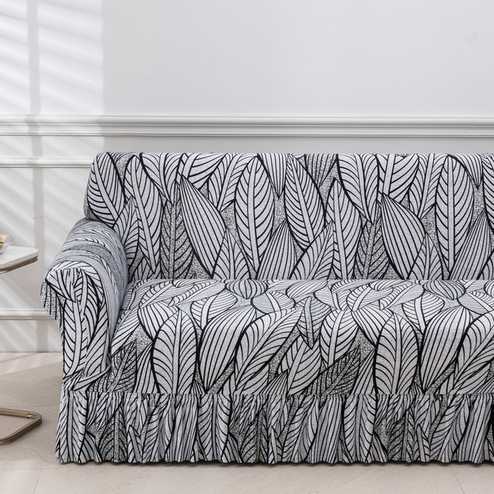 91家纺网 家纺一手货源 找家纺 兴妮雅家纺 2025新款冯赛英花边沙发套 枝繁叶茂 