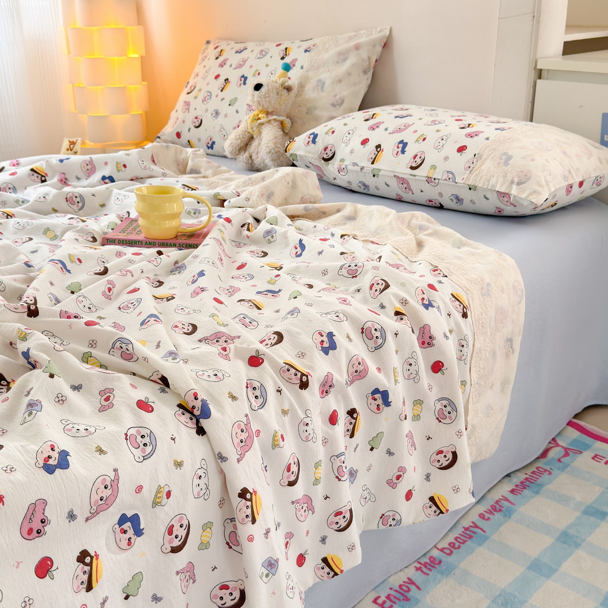 91家纺网 家纺一手货源 找家纺 （总）一霖家纺 2025新款A类云感双层纱夏被夏凉被空调被