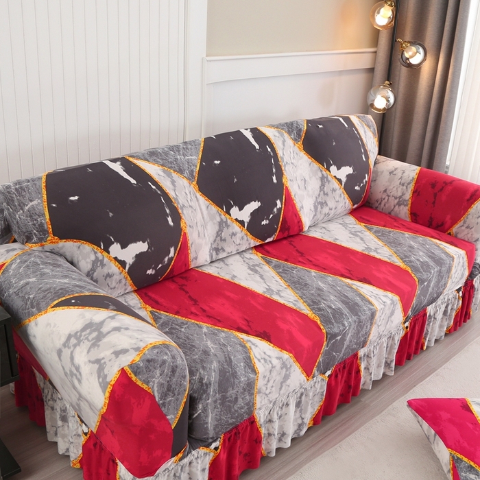 91家纺网 家纺一手货源 找家纺 兴妮雅家纺 2025新款三人沙发套 乐享生活红