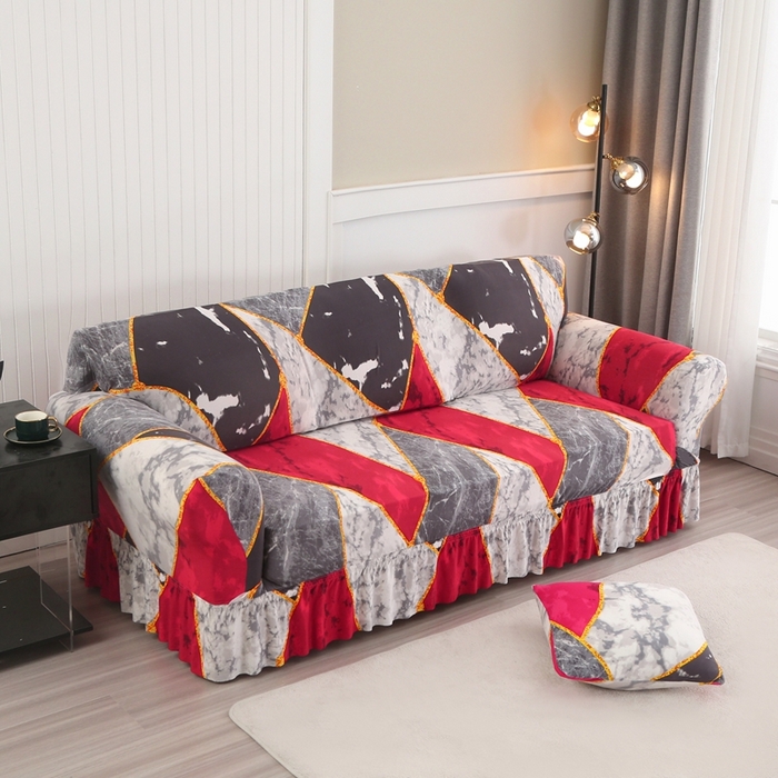 91家纺网 家纺一手货源 找家纺 兴妮雅家纺 2025新款三人沙发套 乐享生活红