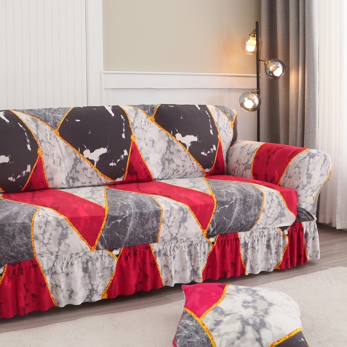 91家纺网 家纺一手货源 找家纺 兴妮雅家纺 2025新款三人沙发套 乐享生活红