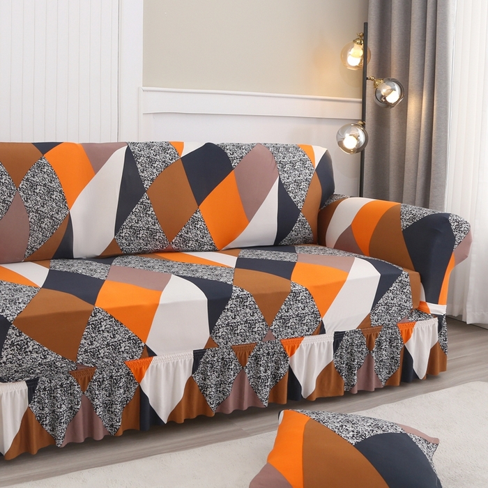 91家纺网 家纺一手货源 找家纺 兴妮雅家纺 2025新款三人沙发套 魔方