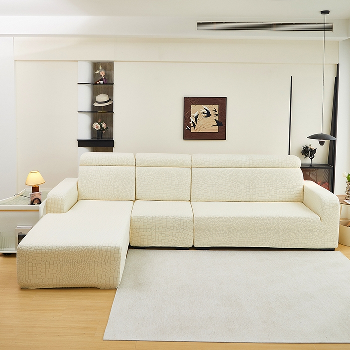 91家纺网 家纺一手货源 找家纺 （总）丝绮鹿 2025新款雕花绒水立方沙发套松紧款（贵妃图）