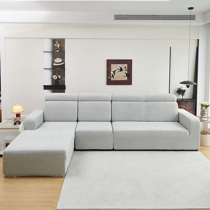 91家纺网 家纺一手货源 找家纺 （总）丝绮鹿 2025新款雕花绒水立方沙发套松紧款（贵妃图）