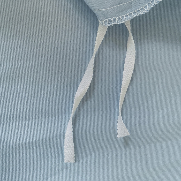 91家纺网 家纺一手货源 找家纺 泽西家纺+V17798841158发大图 2025新款A类全棉简约风大学生宿舍双拼纯色纯棉三件套 雾蓝