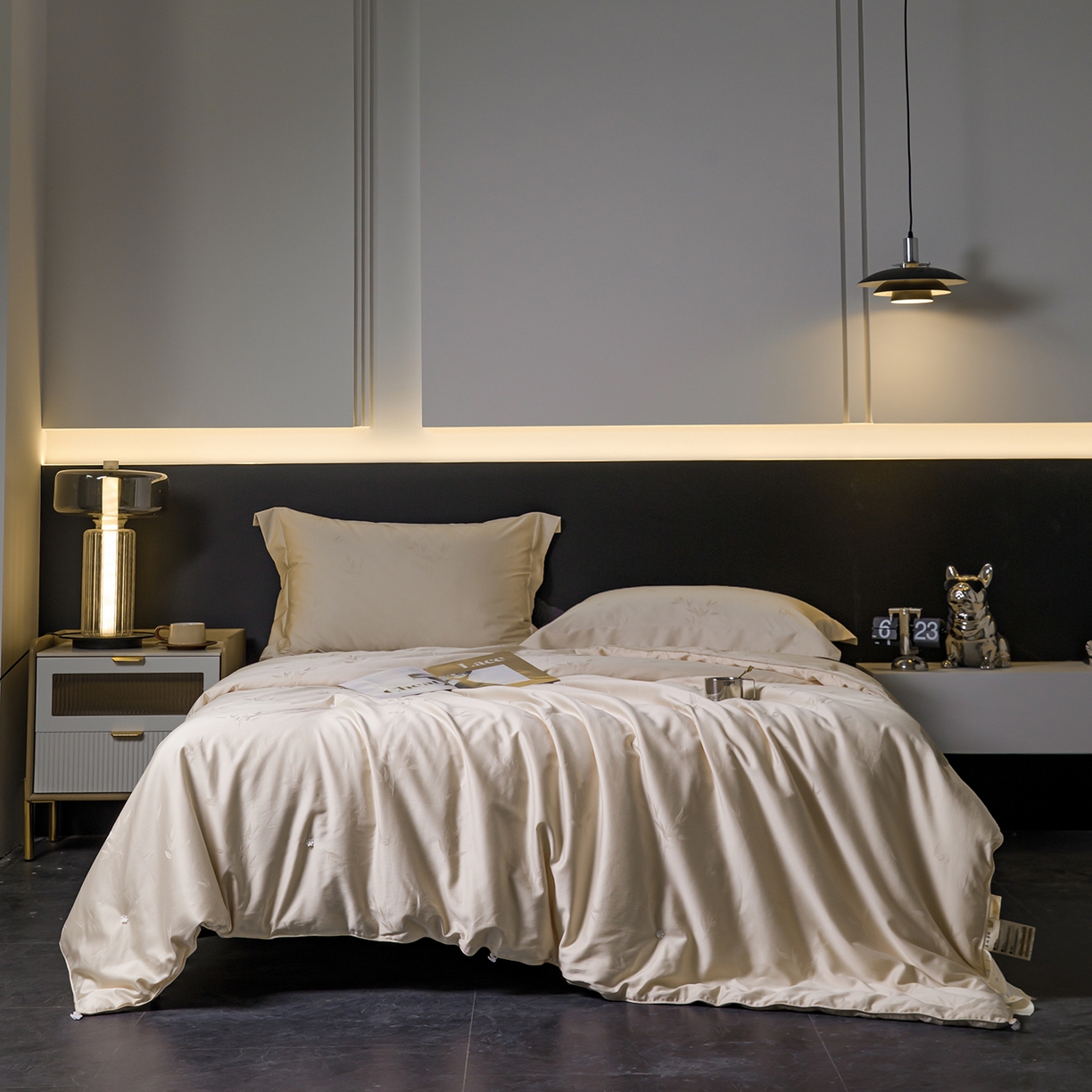 91家纺网 家纺一手货源 找家纺 （总）俏企鹅 2025新款100支锦绒95白鹅绒被