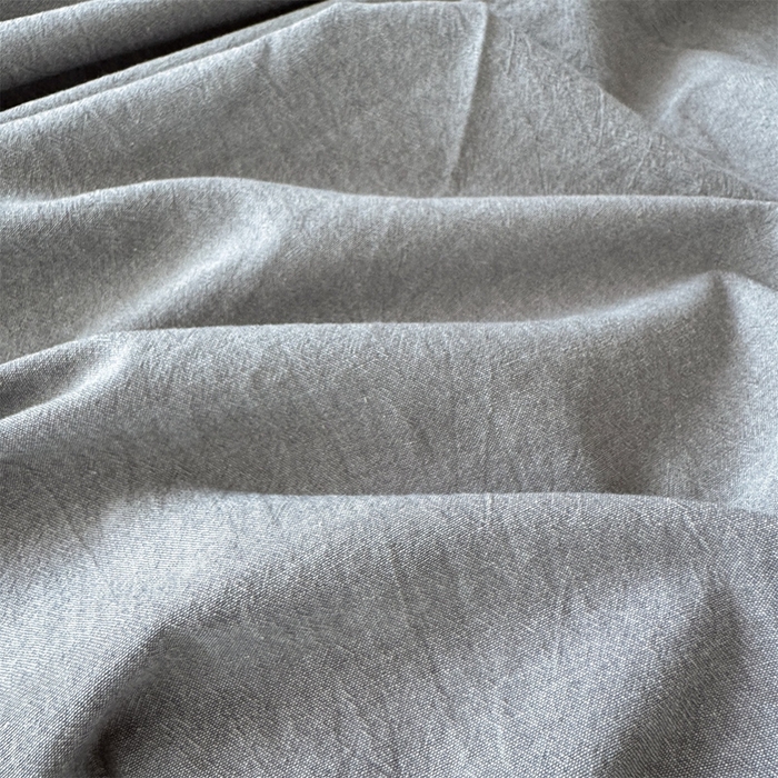 91家纺网 家纺一手货源 找家纺 北欧良品 2025新款色织水洗棉学生单品床笠+床单 纯棉-冰川灰