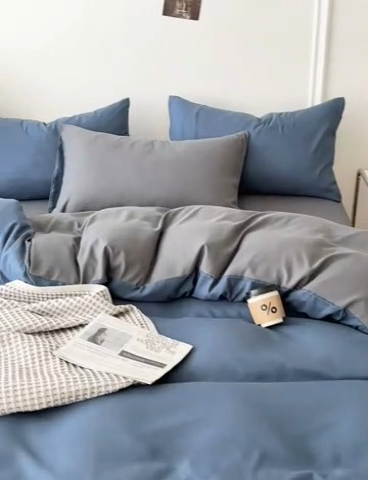 91家纺网 家纺一手货源 找家纺 （总）百花王 2025新款纯色四件套