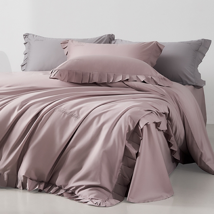 91家纺网 家纺一手货源 找家纺 轩和家居 2025新款80LF超细旦天丝棉四件套【控价468，488】 香榭蔷薇