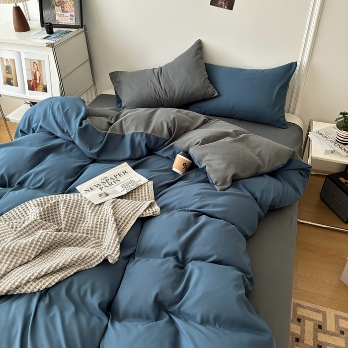 91家纺网 家纺一手货源 找家纺 （总）百花王 2025新款纯色四件套