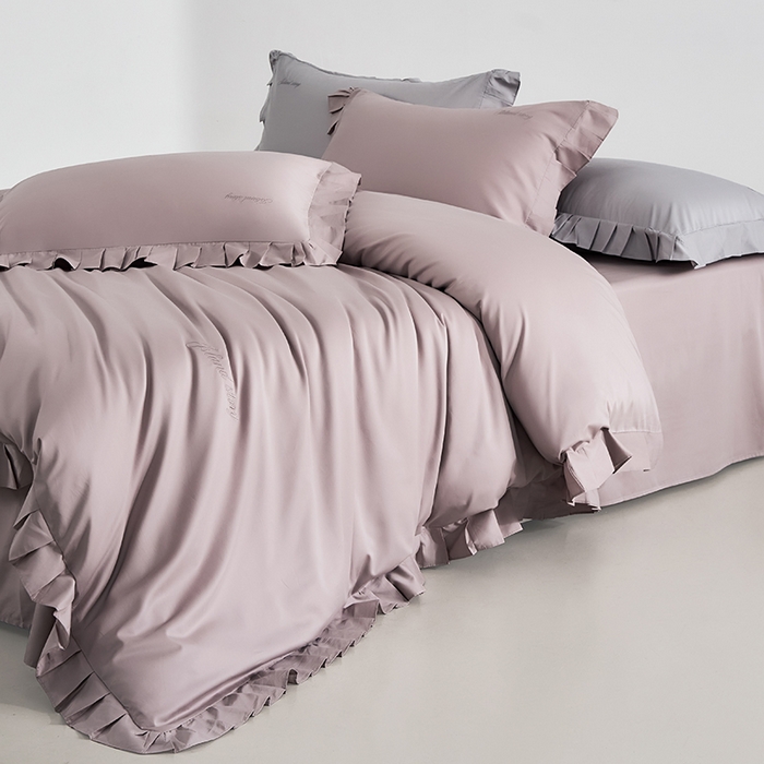 91家纺网 家纺一手货源 找家纺 轩和家居 2025新款80LF超细旦天丝棉四件套【控价468，488】 香榭蔷薇