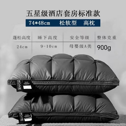 91家纺网 家纺一手货源 找家纺 （总）轩琪家纺 2025新款五星级酒店枕枕头枕芯【不退不换】