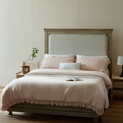 子和家居 2025新款司麦克成品染天丝四件套 奶茶