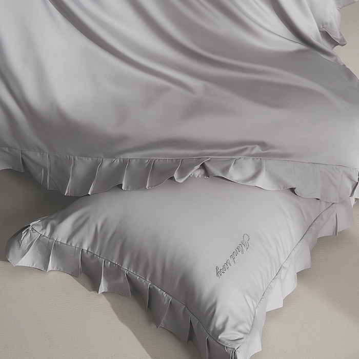 91家纺网 家纺一手货源 找家纺 轩和家居 2025新款80LF超细旦天丝棉四件套【控价468，488】 巴黎晨雾