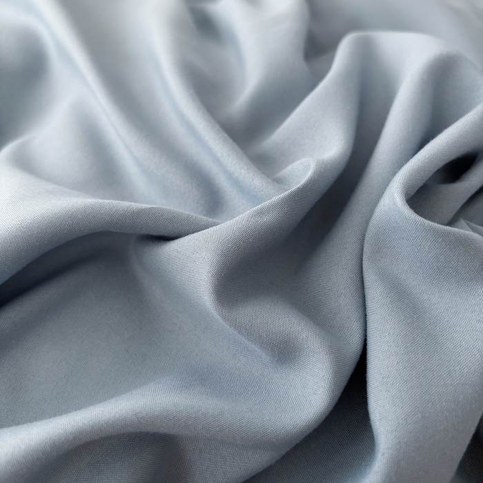 91家纺网 家纺一手货源 找家纺 百花王 2025新款纯色四件套 月光雾蓝