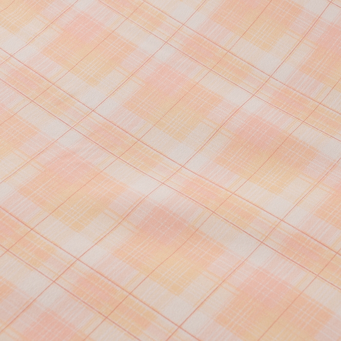 91家纺网 家纺一手货源 找家纺 易展2025新款无印水洗棉格子大豆冬被 浅轻粉