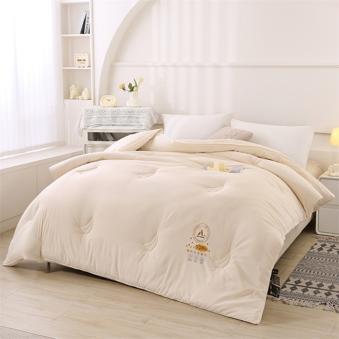 91家纺网 家纺一手货源 找家纺 （总）帕芬鸟家纺 2025新款小竺棉提花大豆被