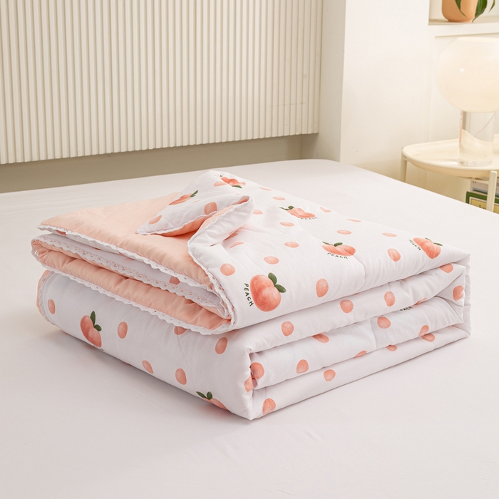 91家纺网 家纺一手货源 找家纺 （总）穆琪 2025新款小花边夏凉被印花夏被小清新夏凉被