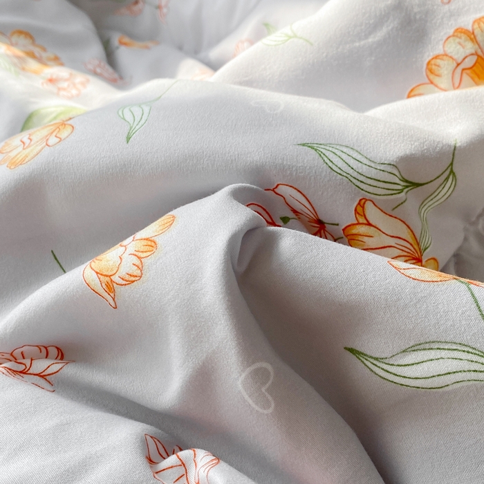 91家纺网 家纺一手货源 找家纺 穆琪 2025新款小花边夏凉被印花夏被小清新夏凉被 花开半夏